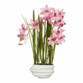 Plante décorative Polyester Polyéthylène Fer Fleur 11 x 11 x 36 cm | Tienda24 - Global Online Shop Tienda24.eu