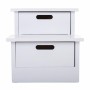 Panca Alexandra House Living Bianco Legno di paulownia Legno MDF 34 x 34 x 34 cm Scala di Alexandra House Living, Sedie - Rif...