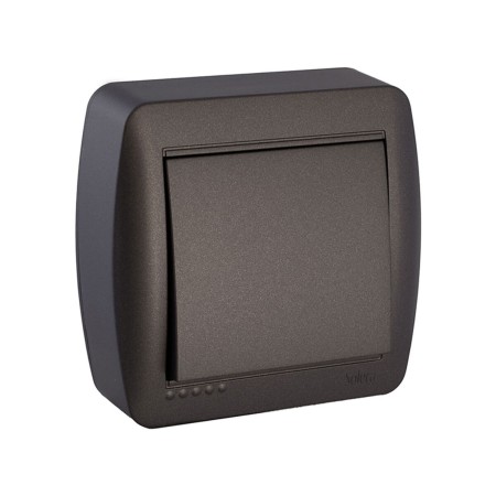 Single Toggle Switch Solera Mural 7,4 x 7,2 x 2,8 cm 250 V 10 A Graphite | Tienda24 - Global Online Shop Tienda24.eu