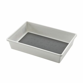 Kitchen Paper holder Versa White Metal Steel MDF Wood (15 x 30 x 15 cm) | Tienda24 - Global Online Shop Tienda24.eu