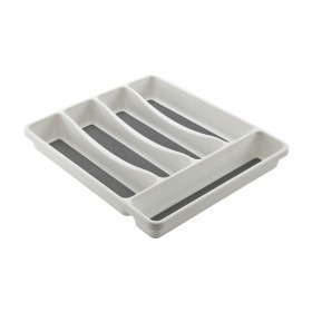 Organizador Multiusos Versa Gris ABS Poliestireno (8,8 x 17,5 x 19 cm) | Tienda24 - Global Online Shop Tienda24.eu