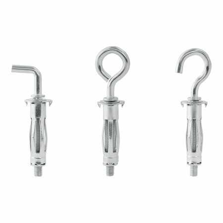 Set of hooks, eye bolts and hangers Rapid Ø 11 x 37 mm Expansion Metal 12 Units | Tienda24 - Global Online Shop Tienda24.eu