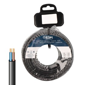 Cable EDM 28511 Black 10 m Flat by EDM, Parallel cables - Ref: S7923688, Price: 18,57 €, Discount: %