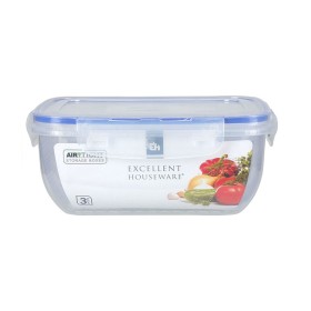 Lunchbox Durchsichtig Silikon Borosilikatglas 2,2 L 27 x 9 x 22 cm (6 Stück) | Tienda24 - Global Online Shop Tienda24.eu