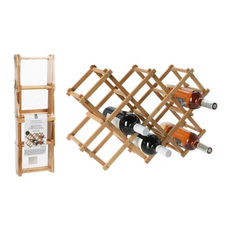 Bottle rack Excellent Houseware 784230710 Bamboo 54,5 x 16,5 x 36,5 cm | Tienda24 - Global Online Shop Tienda24.eu