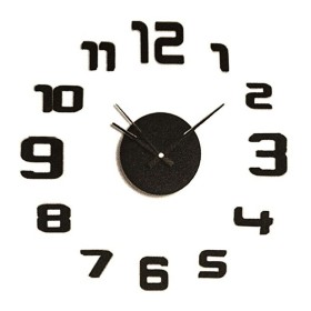 Horloge Murale Caison Noir Ø 35 cm Adhésif de Caison, Pendules murales - Réf : S7924145, Prix : 3,42 €, Remise : %