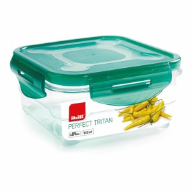 Lunchbox hermetisch Ibili 790408 Kristall 800 ml 15,5 x 15,5 x 7 cm grün von Ibili, Lagerung von Lebensmitteln - Ref: S792438...