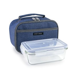 Porta colazione Termico Ibili 753401a Azzurro Poliestere Vetro Borosilicato 21 x 13 x 14 cm di Ibili, Conservazione di alimen...