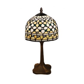 Lampe de bureau DKD Home Decor Beige Blue marine Porcelaine 35 x 35 x 64 cm | Tienda24 Tienda24.eu