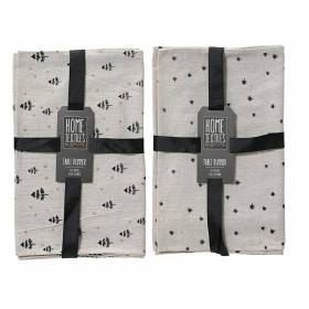 Caminho de Mesa Lifetime Preto Cinzento claro Estampado Natal 32 x 150 cm de Lifetime, Natal - Ref: S7924526, Preço: 7,93 €, ...