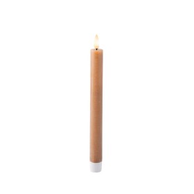 LED Candle Lumineo Brown Ø 2,2 x 24,5 cm Flame effect 2 Units by Lumineo, Christmas - Ref: S7924585, Price: 10,19 €, Discount: %