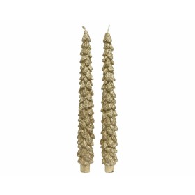 Velas Lifetime Dourado Pinheiro Ø 3,5 x 26,5 cm (2 Unidades) de Lifetime, Natal - Ref: S7924587, Preço: 9,00 €, Desconto: %