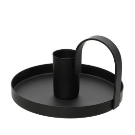 Candle Holder Lifetime Matte back ø 10 x 6 cm by Lifetime, Christmas - Ref: S7924589, Price: 4,56 €, Discount: %