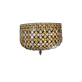 Ceiling Light DKD Home Decor 66 x 66 x 60 cm Crystal Golden Metal 40 W | Tienda24 Tienda24.eu