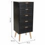 Schubladenschrank Alexandra House Living Schwarz Gold Holz MDF von Alexandra House Living, Kommoden & Sideboards - Ref: D1630...