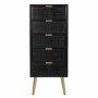 Cassettiera Alexandra House Living Nero Dorato Legno MDF | Tienda24 - Global Online Shop Tienda24.eu