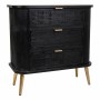 Commode Alexandra House Living Noir Bois MDF 35 x 81 x 80 cm | Tienda24 - Global Online Shop Tienda24.eu