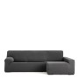 Funda para chaise longue de brazo largo derecho Eysa JAZ Gris oscuro 180 x 120 x 360 cm | Tienda24 Tienda24.eu