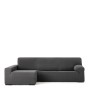 Funda para chaise longue de brazo largo izquierdo Eysa JAZ Gris oscuro 180 x 120 x 360 cm | Tienda24 Tienda24.eu