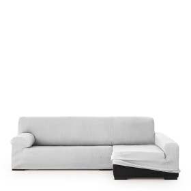 Funda para chaise longue de brazo corto derecho Eysa JAZ Blanco 120 x 120 x 360 cm | Tienda24 Tienda24.eu