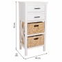 Caisson à Tiroirs Alexandra House Living Blanc Bois MDF Fibre naturelle 92 x 32 x 44 cm de Alexandra House Living, Commodes -...