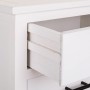 Caisson à Tiroirs Alexandra House Living Blanc Bois MDF Fibre naturelle 92 x 32 x 44 cm de Alexandra House Living, Commodes -...