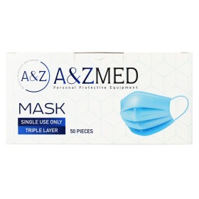 Mascarilla Quirúrgica Desechable de 3 Capas A & Z (50 Unidades) de A & Z, Desechables - Ref: S8300038, Precio: 6,92 €, Descue...