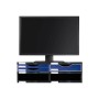 Soporte de Mesa para Pantalla Archivo 2000 Poliestireno Azul Negro 36 x 60 x 16,5 cm | Tienda24 - Global Online Shop Tienda24.eu