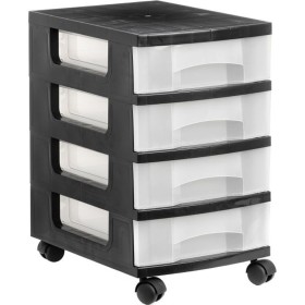 Chest of drawers Artexport Presto With wheels White Melamin 43 x 52 x 59,5 cm | Tienda24 - Global Online Shop Tienda24.eu