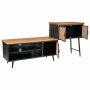 Buffet Alexandra House Living Marron Noir Gris Fer Rotin Bois d'épicéa 42 x 90 x 202 cm de Alexandra House Living, Buffets, c...