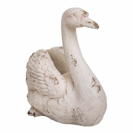 Macetero Alexandra House Living Swan Fibra de Vidrio Magnesio 35 x 48 x 51 cm de Alexandra House Living, Maceteros - Ref: D16...