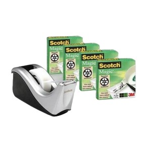 Conjunto de Fitas-Cola Scotch C60-ST4 5 Peças 19 x 33 mm Preto/Cinzento de Scotch, Adesivos - Ref: S8417357, Preço: 18,22 €, ...