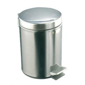 Rubbish bin Silver Stainless steel Circular 20 L by BigBuy Office, Wastebaskets - Ref: S8419566, Price: 39,06 €, Discount: %