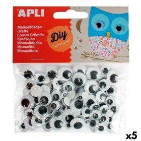 Conjunto de etiquetas Apli Olhos Preto 5 Unidades de Apli, Autocolante de papel - Ref: S8421067, Preço: 10,39 €, Desconto: %