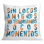 Almofada Roymart SIN LOCOS AMIGOS Branco 40 x 40 cm | Tienda24 - Global Online Shop Tienda24.eu