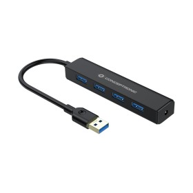 Hub USB Conceptronic C4PUSB3 Noir de Conceptronic, Hubs USB - Réf : S8425867, Prix : 19,03 €, Remise : %