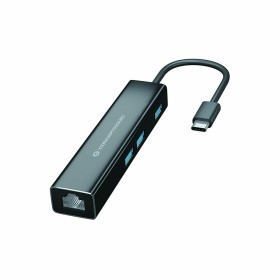 Hub USB Conceptronic DONN07B Noir de Conceptronic, Hubs USB - Réf : S8425873, Prix : 30,77 €, Remise : %