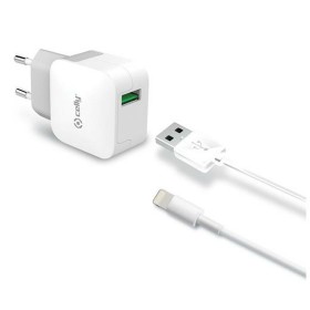 Wall Charger Celly TCUSBLIGHT White by Celly, Chargers - Ref: S8427612, Price: 22,72 €, Discount: %