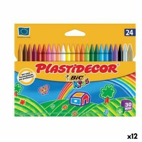 Wachstifte bunt Plastidecor Bunt (12 Stück) | Tienda24 - Global Online Shop Tienda24.eu