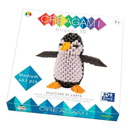 Satz mit Papierhandarbeiten Oxford Creagami 3D Pinguin | Tienda24 - Global Online Shop Tienda24.eu