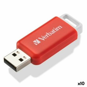 Clé USB Verbatim V Databar Rouge 16 GB de Verbatim, Clés USB - Réf : S8431077, Prix : 54,04 €, Remise : %