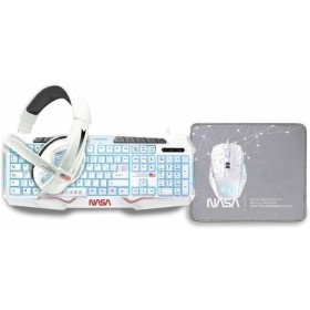 clavier et souris NASA Andromeda Blanc Gris de NASA, Ensembles Clavier et Souris - Réf : S8431138, Prix : 89,72 €, Remise : %