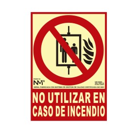 Insegna Normaluz No utilizar en caso de incendio PVC (21 x 30 cm) | Tienda24 - Global Online Shop Tienda24.eu