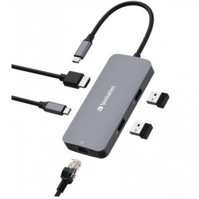 Hub USB Conceptronic 110520207101 Cinzento 100 W | Tienda24 - Global Online Shop Tienda24.eu