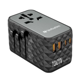 Adaptador Verbatim Negro Gris 100 W de Verbatim, Cargadores - Ref: S8431829, Precio: 56,22 €, Descuento: %