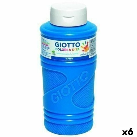 Finger Paint Giotto Blue 750 ml (6 Units) by Giotto, Paints - Ref: S8433793, Price: 42,47 €, Discount: %