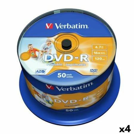 DVD-R Verbatim 4,7 GB 16x (4 Unidades) | Tienda24 - Global Online Shop Tienda24.eu