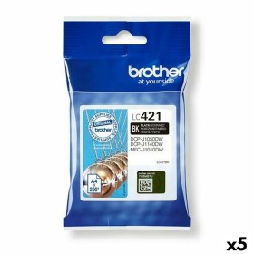 Original Ink Cartridge Brother LC421 Black (5 Units) by Brother, Printer toners and inks - Ref: S8434125, Price: 73,97 €, Dis...