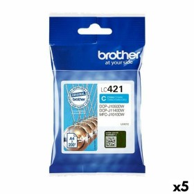 Original Ink Cartridge Brother LC421 Cyan (5 Units) by Brother, Printer toners and inks - Ref: S8434126, Price: 45,79 €, Disc...