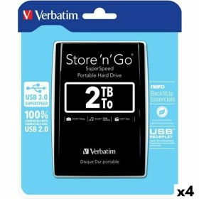 Disque Dur Externe Verbatim Store n Go 2 TB de Verbatim, Disques durs externes - Réf : S8434210, Prix : 415,66 €, Remise : %